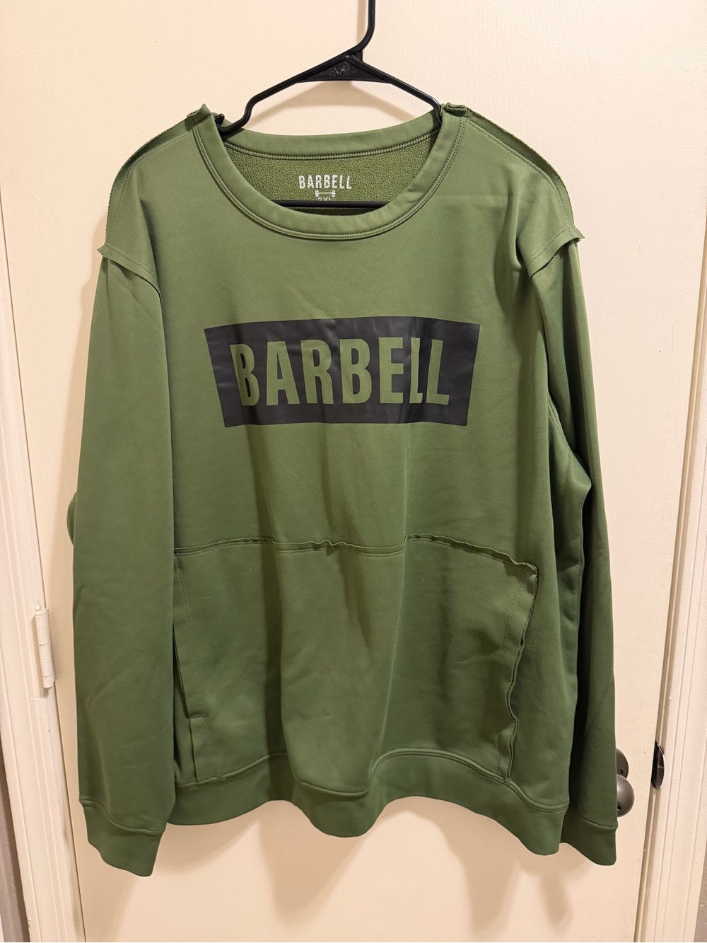 Barbell Olive Green Crewneck Sweatshirt